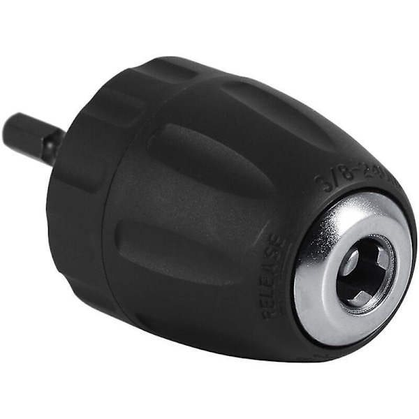 Borrchucka, 0.8-10 mm 3/8 &quot-24unf snabbchuck med 1/4&quot invändig sexkantshållare, borrtillbehör