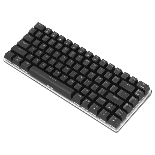 Mekanisk gamingtastatur AK33 Blå Switch 5-leder ledning 82 taster Sølv Sort RGB Edition Computerudstyr Blå Switch