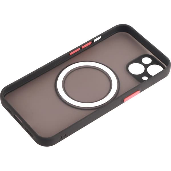 iPhone 13-deksel, full beskyttelse, støtsikkert, med trådløs lading og hudtekstur - svart