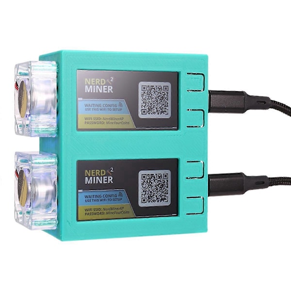 Til NerdMiner V2 Miner 78KH/Sx2 Dual Screen BTC Solo Lottery Miner,B