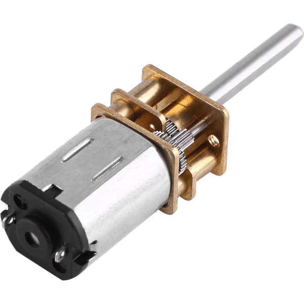 12V DC elektrisk gearmotor med lang aksel - 100 RPM