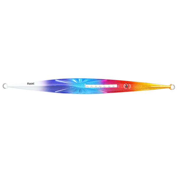 Fiskesluk agn synkende synker metallvekter fiskeutstyr 25cm 300g for grouper tunafarget farge