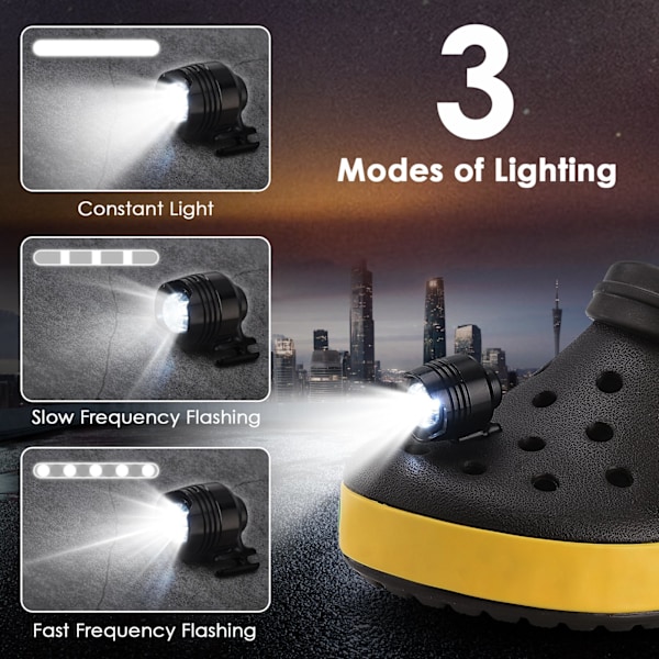 Forlygter til Croc LED Clogs Sko Lys