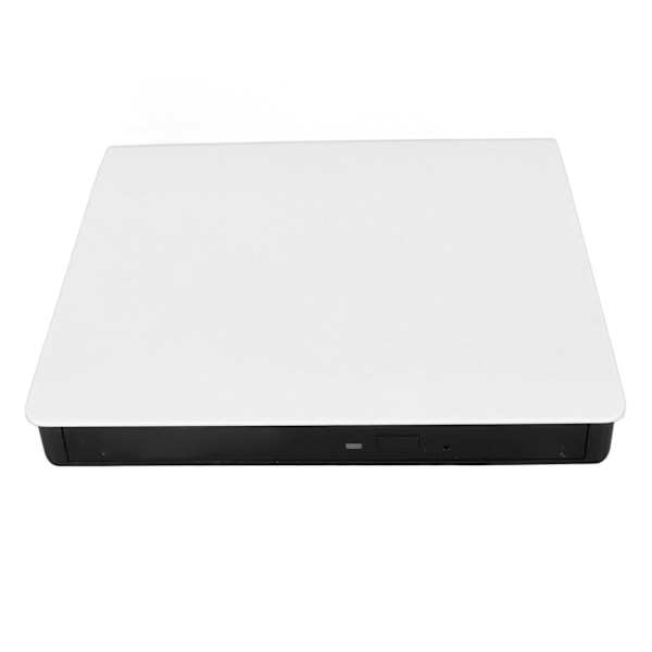 External CD DVD Drive Plug and Play USB3.0 External CD DVD Burner Reader Writer for Laptop PC for Windows for OS X White