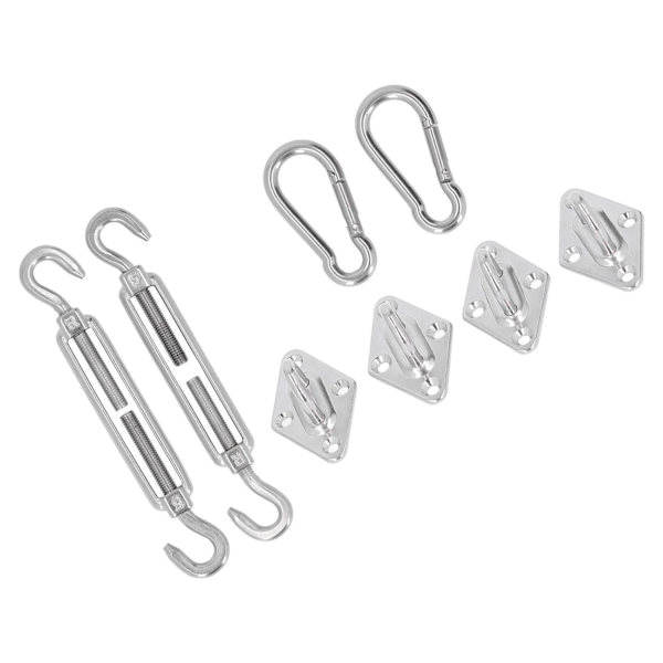 Solsejl Hardware Kit Baldakin Installation Spænde Sæt til Rektangel og Firkantet Markise 5mm