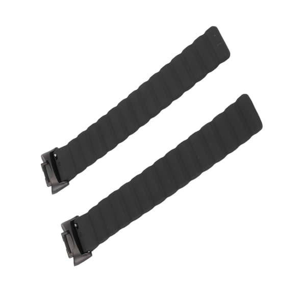 Magnetisk urrem justerbar hurtigudløselig silikone urrem tilbehør passer til Fitbit Charge 5 sort