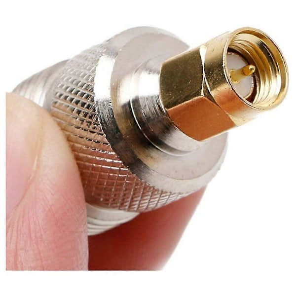 UHF Hona till SMA Hane Adapter Koaxialkontakt Portabel Adapter till Antenn Tvåvägsradio Konverterare 4st