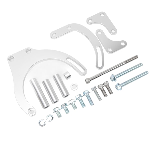 Robust og pålitelig servostyringspumpefestebrakettsett - erstatning for Chevy Big Block-motorer BBC Silver