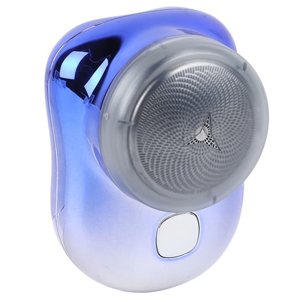 Elektrisk Mini Hårklipper Vanntett USB Oppladbar Legeringskutter Hårtrimmer Blå