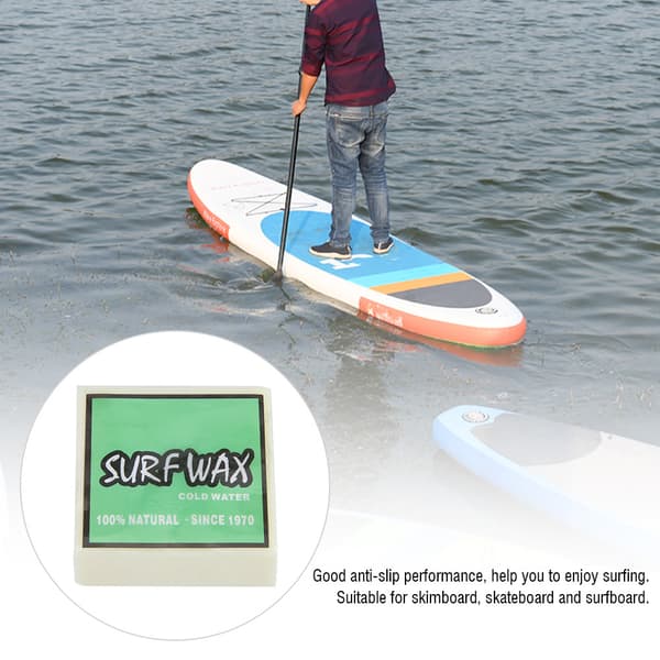 Högkvalitativ Halkskydd Surfvax Surfbräda Skimboard Skateboard Vaxer (grön)