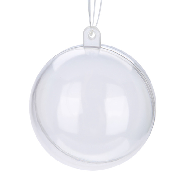20 kpl täytettävä kirkas muovipallo, hääjoulukoristeita (10 cm)