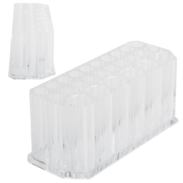 Kosmetisk makeup børsteholder Flere slots børste Eyeliner Opbevaring Plastic Brush Organizer