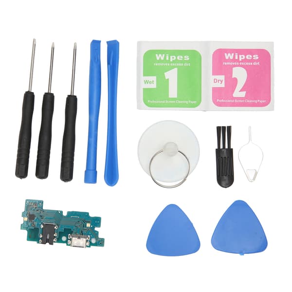 USB-ladeport Flexkabel Ladebrett Flexkabel Erstatningsdel for Samsung A30 A305F Halekabel