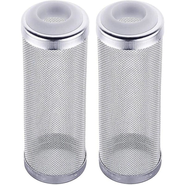 Akvariefilterskydd Mesh Filterskydd Fisksäkerhet Räknät Rostfritt Stål Filterskydd Förhindra Fisk- och Räkinandning 2st
