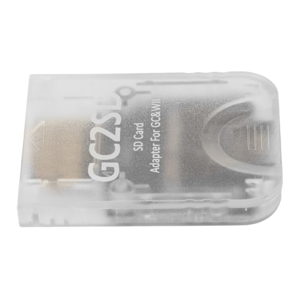 GC2SD-kortleser Plug and Play bærbar profesjonell spillkonsoll Micro Storage Card Adapter for Wii for GC Transparent