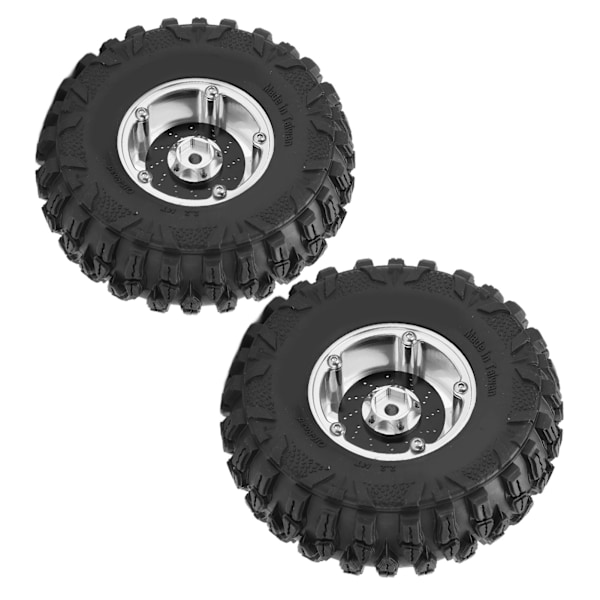 2 st RC-däck 2,2 tum RC Crawler Gummidäck Dia 125 mm/4,9 tum för TRX4 Hsp Axial Scx10 D90 RC-bil