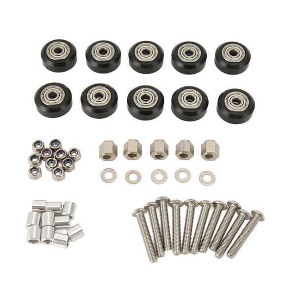 10 stk 3D-printer remskive sett 3D-printer POM remskive plast remskive med lager tomgang for 3D-printer