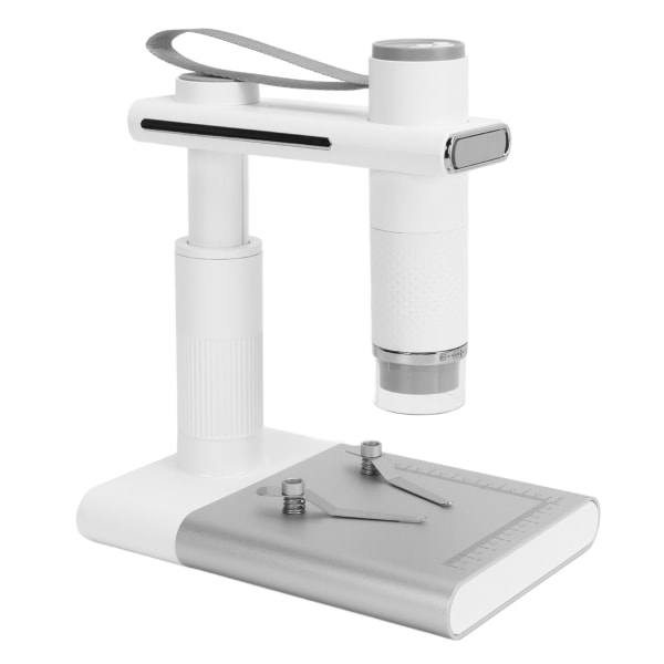 Hvit digitalt mikroskop WIFI 2MP støvtett foto- og videotelefonmikroskop for reparasjon, utdanning og observasjon