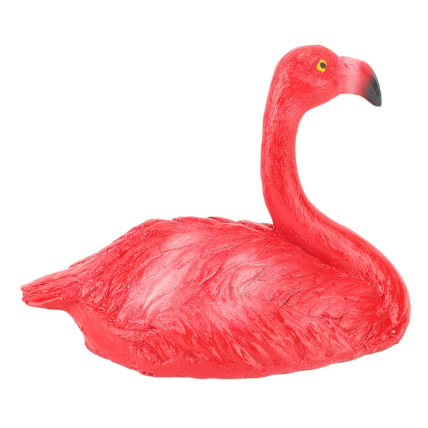 Flamingo Dekorationer Flytande Flamingo Prydnader för Fiskdamm Fisk Tank Bakgård Uteplats Gräsmatta Liten Röd Huvud Upp Flamingo