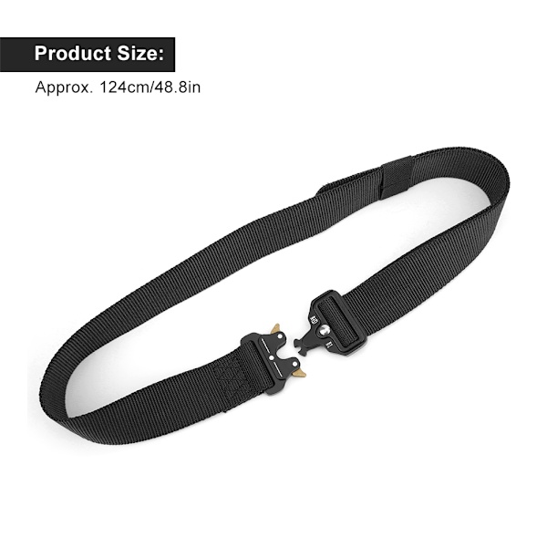 Outdoor hane multifunktion nylon taktik midjebälte för campingklättring svart