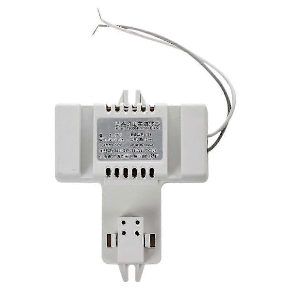 Hvidt plastikskal 4-benet 2D rør pære fluorescerende ballast AC 220V 0.19A 38W