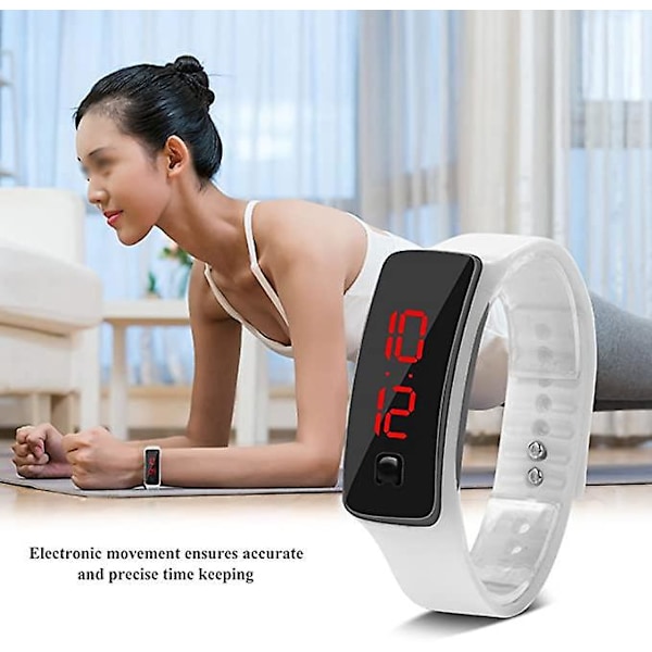 Sportsur, LED Armbåndsur, Armbåndsur Elektronisk Display Digitalt Armbåndsur Sports Digitalur,