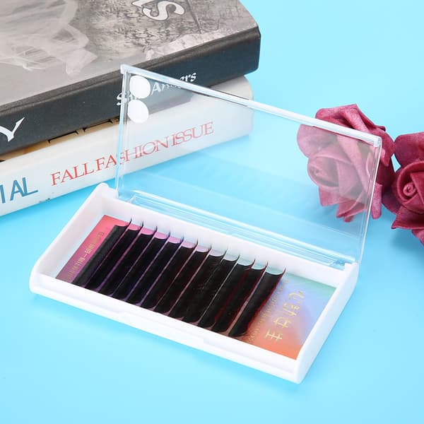 Gradient Ramp Soft Blended False Eyelashes Extension Long Fake Eye Lashes 0.10C 13mm