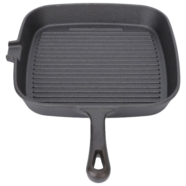Grillpanna Nonstick Design Värmebeständigt handtag Snabb värmeledning järnrandig stekpanna för hemköket 22 cm