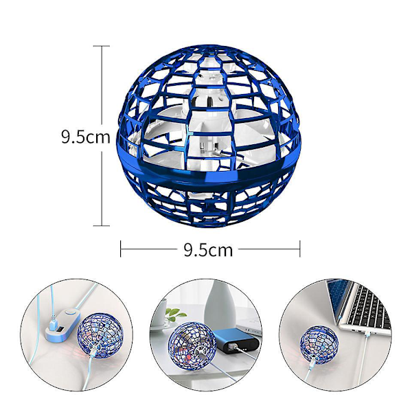 360 Graders Boomerang Hover Ball - Uppgraderad Flygleksak med LED-lampor, Oändliga Trick - Perfekt för Pojkar och Flickor (12+)
