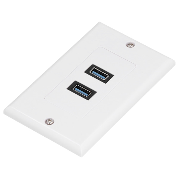 USB 3.0 Väggplatta Dataöverföring 2 Port USB 3.0 Komponent Komposit Väggpanel för Laddning