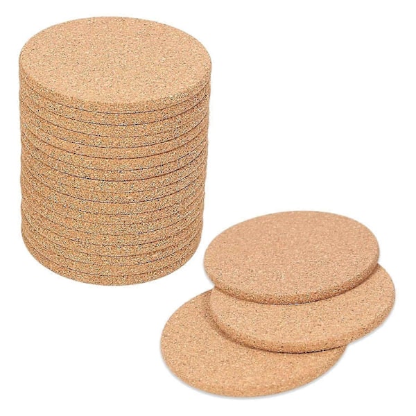 20-pack Korkunderlägg kompatibla med drycker, Barunderlägg Absorberande Värmebeständiga Återanvändbara Fat kompatibla med Dryck Wi