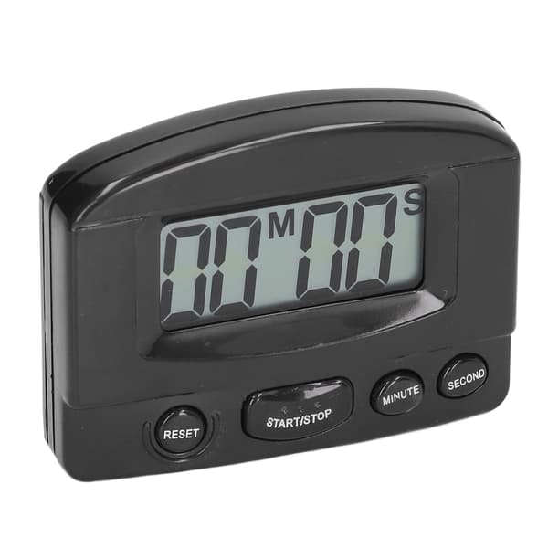Kjøkken Digital Timer Nedtelling Klasserom Timer for Tidsstyring Studie Trening Ovn Matlaging Svart