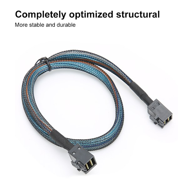 Adapterkabel Datasladd SFF-8643 till SFF8643 H0106 Server Inbyggd Mini SAS HD36P Nylon (1 meter)