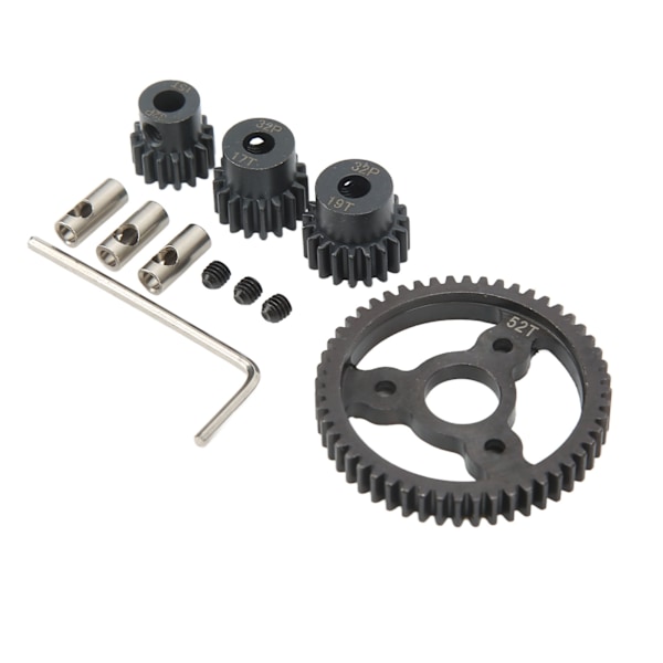 RC Metall Sporre Växel Set Motor Drev Växlar Kit 52T 15T 17T 19T för Traxxas Slash RC Bil