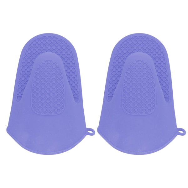 2 kpl uuninapit Mini Silikoninen Paksuuntunut Anti Scalding Cooking Pinch Mitts Keittiöön Violetti