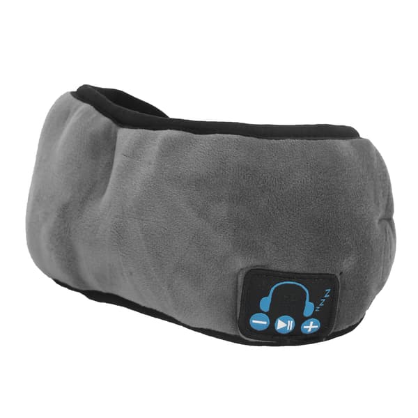 Trådløs Smart Øjenmaske Sovende Afslappende Elastisk Åndbar til Bluetooth Øjenskygger Grå