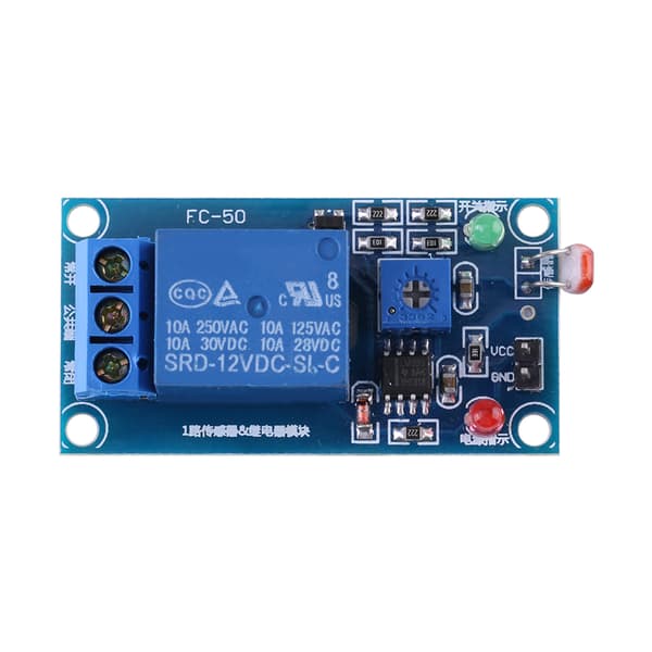 12V Stabil LDR Fotomotstand Relémodul Kontroller Lyssensorbryter