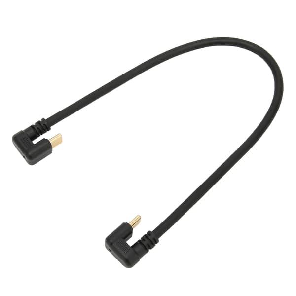 Dataförlängningskabel 10 Gbps Guldpläterad Snabb Vinklad Hane till Hane USB 3.1 Typ C-kabel 11,8 tum