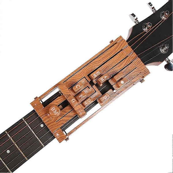 Gitarrackordtränare Ackordlärningssystem för Nybörjare Rött Trä