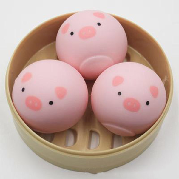 Klemme legetøj stress relief blød voksagtig langsom rebound squishies stress relief legetøj til afslapning gris
