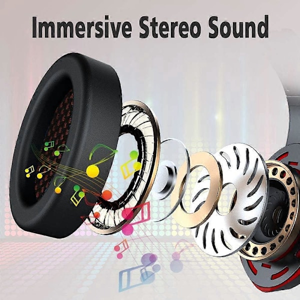 Peliheadsetit, korvien peittävät peliheadsetit melua vaimentavilla mikrofoneilla, stereo bass surround so
