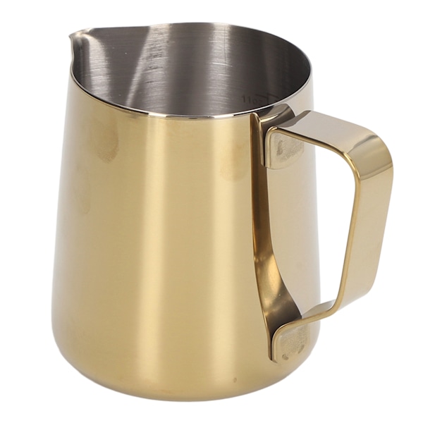 Skummende kopp 600ml 304 rustfritt stål tykknet melkeskummende kanne kaffekanne for kaféhjem Titanium Gold
