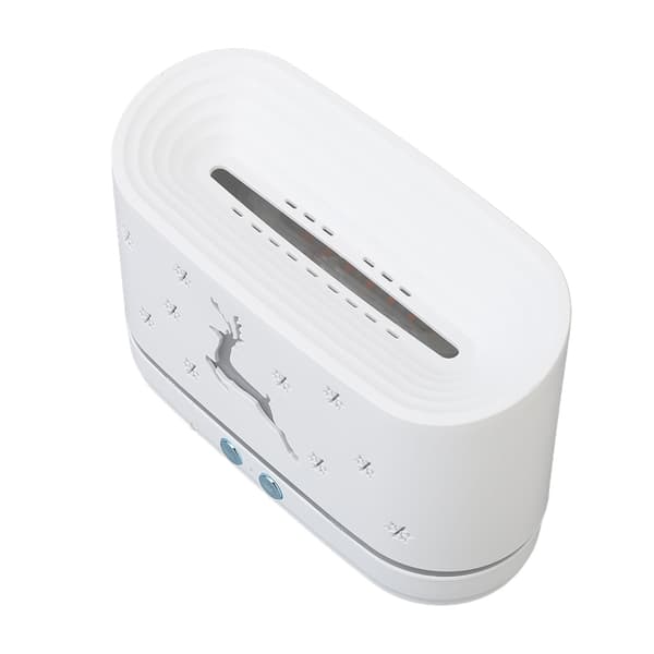 Flammemønster Luft Aroma Diffuser Luftfugter Stor Kapacitet Tank Stille Automatisk Luftfugter Boligindretning 5V 2A