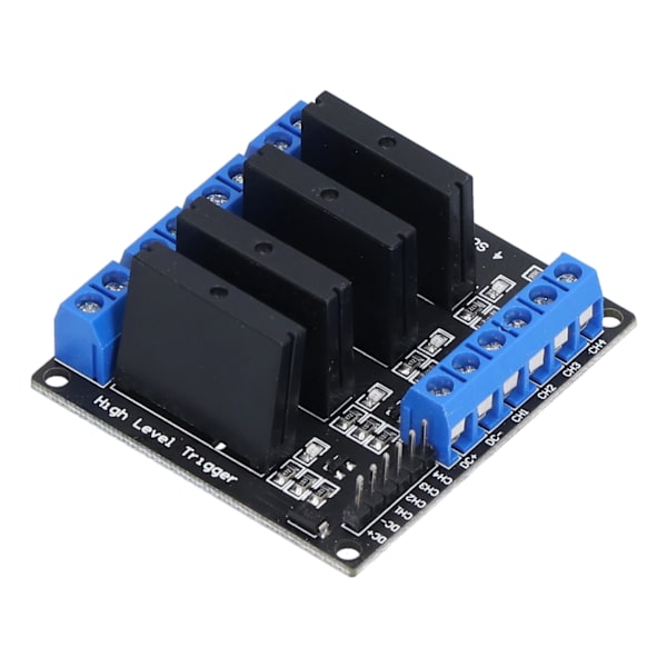 Relæmodul 4-kanals solid state relæmodul med sikring til gør-det-selv elektronikentusiaster