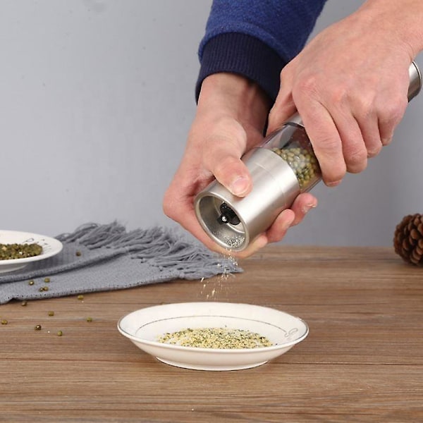 Elektrisk Pepper- og Saltkvern USB-oppladbar Automatisk Kvern Moderne Design for Svart Pepperkorn og Havsalt