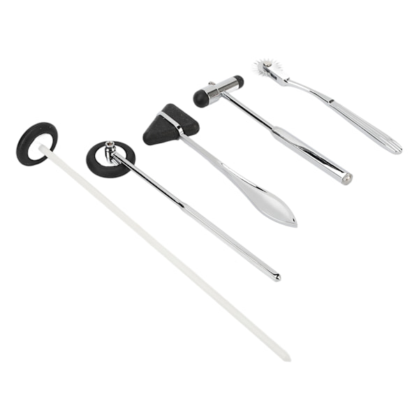 5 st neurologiska hammare medicinska set med pinwheel zinklegering diagnostisk set