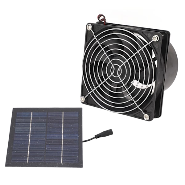 Soludstødningsventilator Effektiv varmeafledning Ventilation 50W Solpanelventilatorsæt 5-12V