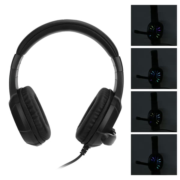 Kablet computerheadset Gaming Lysende Hovedtelefon G313 med Lydstyrkejustering til Hjemmet