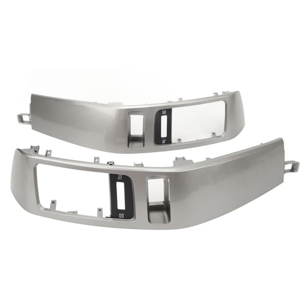 2PCS Instrumentbräda Luftventilpanel 55474‑60040 Vänster Höger Panel Ersättning För Land Cruiser Prado J120 2003‑2009 Silver