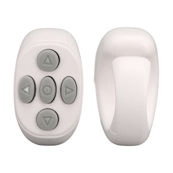 Smart Ring Controller Bluetooth 5.3 Trådløs Fjernbetjening Sidevender til Tik Tok Elektronisk Bog Hvid